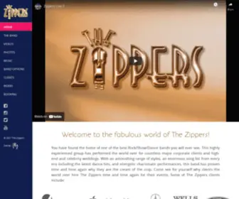 Thezippers.com(The Zippers Band) Screenshot