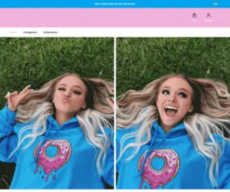 ThezoeStore.com(Zoe Laverne's Official Merch Store) Screenshot