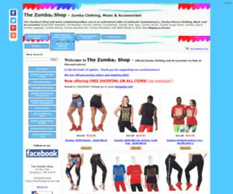 Thezumbashop.com(Www.zumbashoponline.com Zumba Clothing & Accessories) Screenshot