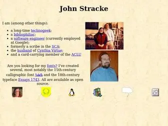 Thibault.org(John Stracke) Screenshot