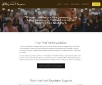 Thichnhathanhfoundation.org(Thich Nhat Hanh Foundation) Screenshot