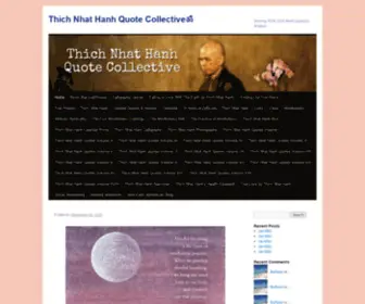 Thichnhathanhquotecollective.com(Sharing Thich Nhat Hanh Quotes & Wisdom) Screenshot
