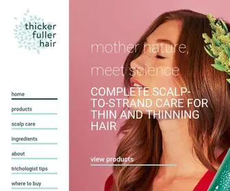 Thickerfullerhair.com(Thicker Fuller Hair) Screenshot