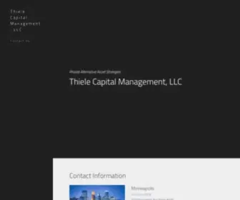 Thielecapital.com(Thiele Capital Management) Screenshot