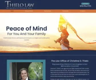 Thielolaw.com(Claremont Divorce Attorney l Child Custody and Family Law Attorney) Screenshot