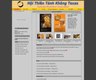 Thientanhkhong.org(Hoi Thien Tanh Khong Texas) Screenshot