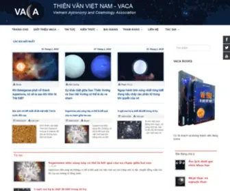 Thienvanvietnam.org(Website chính thức của Hội thiên văn và vũ trụ học Việt Nam (VACA)) Screenshot