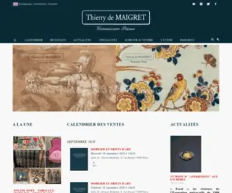 Thierrydemaigret.com(Ventes aux enchères) Screenshot