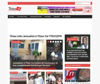 Thiesinfo.com(THIES INFO 1er Site de Thies) Screenshot