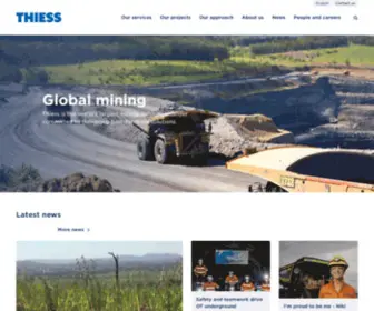 Thiess.co.id(Mining Services) Screenshot