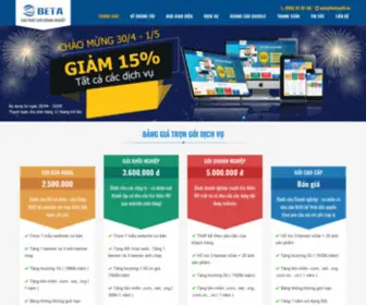 Thietkewebbeta.com(Thương hiệu thiết kế website hàng đầu Việt Nam) Screenshot