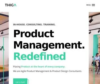 Thiga.co(Agile Product Management and Product Design Consultants) Screenshot