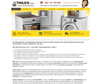Thilosreparatur.de(Waschmaschinen Reparatur Berlin: Thilos Hausgerätereparatur) Screenshot