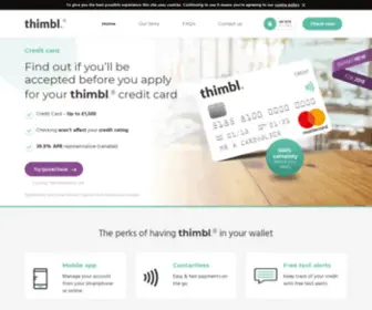 Thimbl.com(Thimbl Credit Building Credit Card) Screenshot