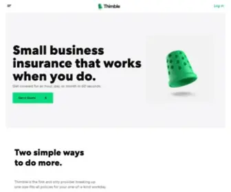 Thimble.com(Thimble Insurance) Screenshot