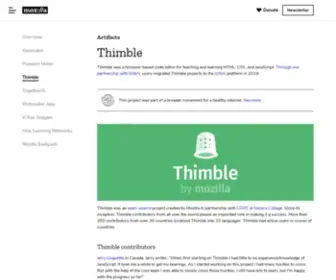 Thimbleprojects.org(Redirecting) Screenshot