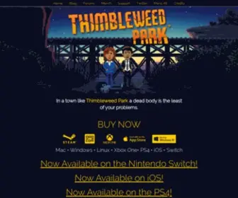 Thimbleweedpark.com(Thimbleweed Park) Screenshot