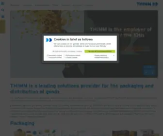 Thimm.com(THIMM THE HIGHPACK GROUP) Screenshot