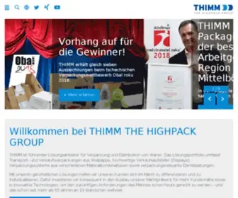 Thimm.de(Nachhaltige Verpackungen) Screenshot