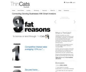 Thincats.com.au(Connecting growing businesses with smart investors) Screenshot