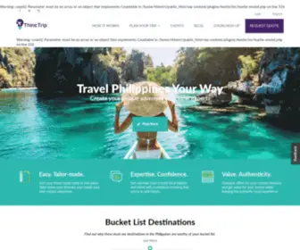 Thinctrip.com(Philippine Travel Agencies) Screenshot