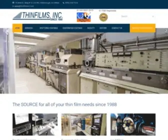 Thinfilmsinc.com(THINFILMS Inc) Screenshot