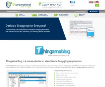 Thingamablog.com(With Thingamablog authoring and publishing your weblogs) Screenshot