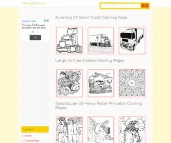 Thingkid.com(Coloring pages for kids) Screenshot