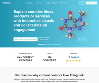 Thinglink.com(Create unique experiences with interactive images) Screenshot