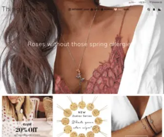 Thingseyelove.com(Modern Minimalist Dainty Fine Jewellery) Screenshot