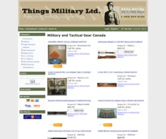 Thingsmilitary.com(Tactical Gear Canada) Screenshot