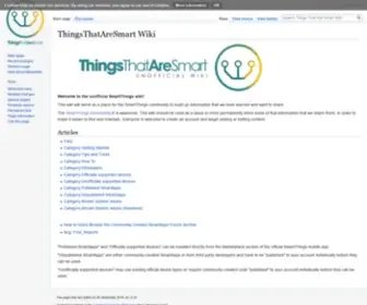 Thingsthataresmart.wiki(Things That Are Smart Wiki) Screenshot