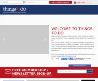 Thingstododc.com(Things To Do DC) Screenshot