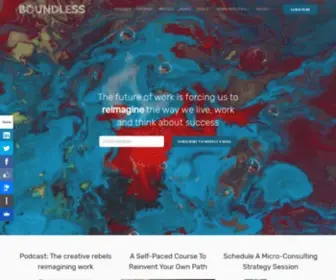 Think-Boundless.com(I'm Paul Millerd and I help creative rebels carve their own path) Screenshot
