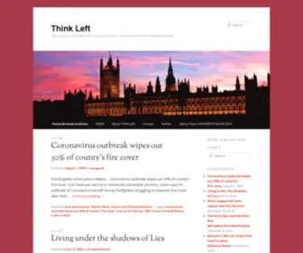 Think-Left.org(The purpose of Think Left) Screenshot