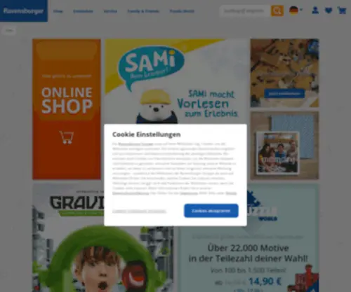 Think-Online.de(Puzzles, Spiele, Spielzeug und mehr) Screenshot