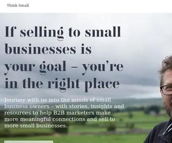 Think-Small.business(Better B2B Marketing to Small Businesses) Screenshot