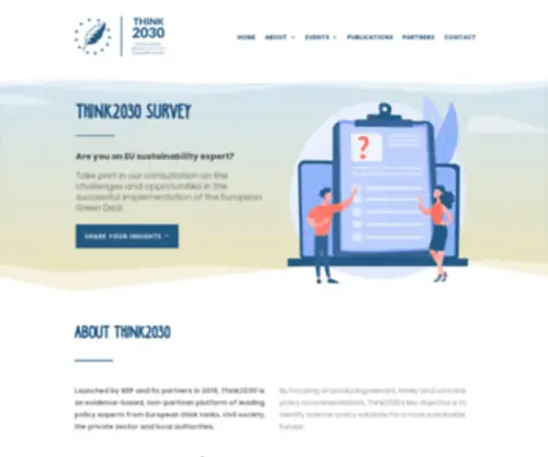 Think2030.eu(Homepage) Screenshot