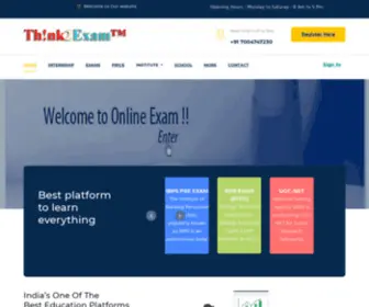 Think2Exam.com(Online Exam Tutorial) Screenshot