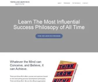 Thinkandgrowrichinstitute.com(Learn Think and Grow Rich) Screenshot