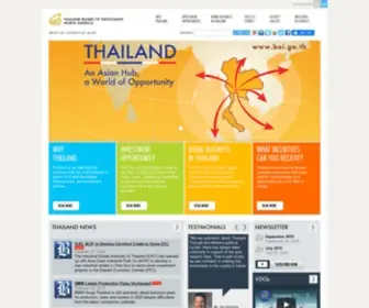 Thinkasiainvestthailand.com(Thailand Board Of Investment North America) Screenshot
