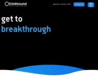 Thinkbound.com(Toronto web design) Screenshot