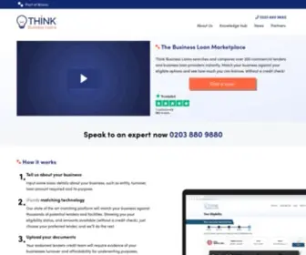 Thinkbusinessloans.com(Search and Compare Business Loans instantly with our iFunds Matching Platform) Screenshot