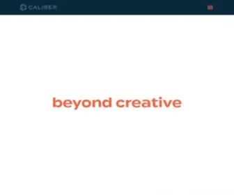 Thinkcaliber.com(Caliber Creative) Screenshot