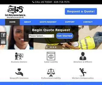 Thinkcmi.com(Curtis Moring Insurance Agency) Screenshot