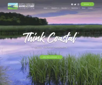 Thinkcoastal.com(The North Carolina Marine & Estuary Foundation’s research leads to actionable knowledge) Screenshot