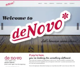 Thinkdenovo.com(De Novo Marketing) Screenshot