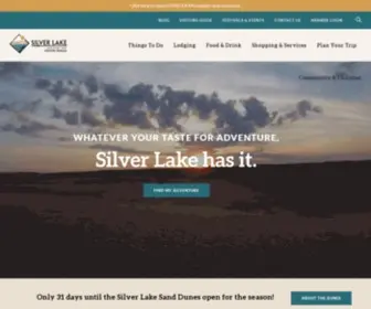 Thinkdunes.com(Visitors Bureau & Chamber of Silver Lake) Screenshot