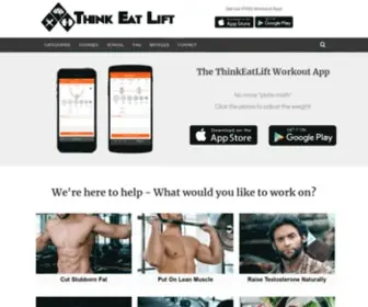 Thinkeatlift.com(Get Lean & Muscular) Screenshot