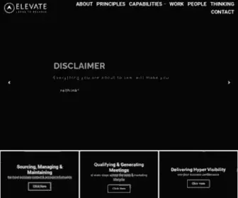 Thinkelevate.com(ELEVATE) Screenshot